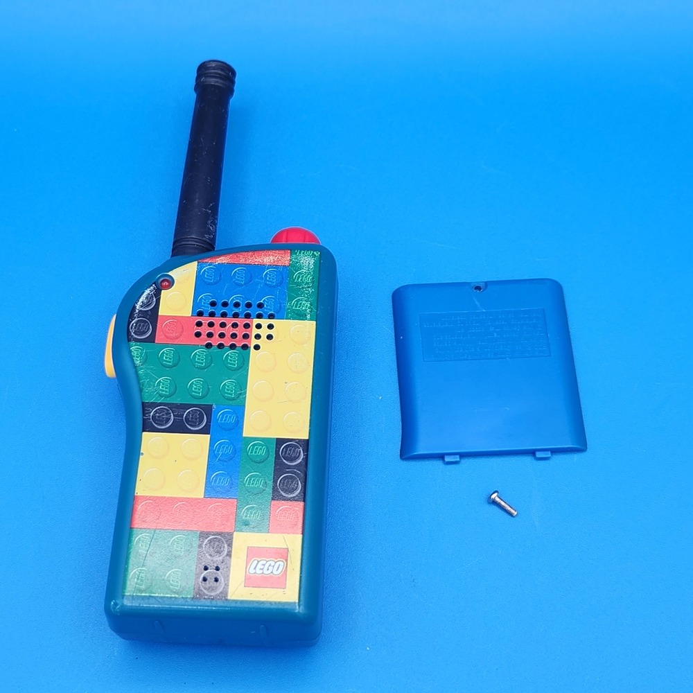 Vintage LEGO Walkie Talkie Blue Toy Radio with Belt Clip Single Unit As-Is